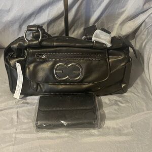 JC Fashion Grey Leather Women's Bag With Wallet New With Tags